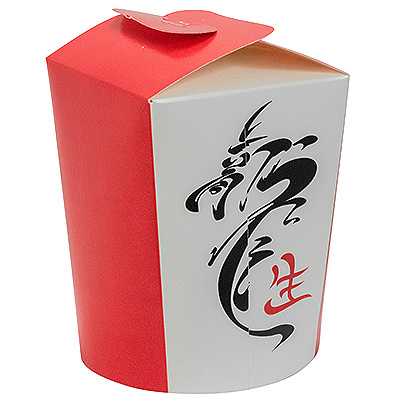 Купить контейнер бумажный china pack 750мл н95хd90 мм с декором китайский дракон 1/50/500, 50 шт./упак в Казани
