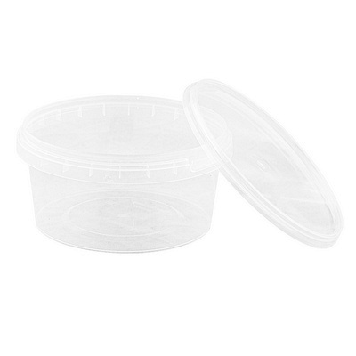 Банка термическая h61 d122 мм 500 мл 225 шт под пресервы с контрольным замком ПРОЗРАЧНАЯ PP "POKROV PLAST" Купить банка термическая h61 d122 мм 500 мл 225 шт под пресервы с контрольным замком прозрачная pp "pokrov plast" в Казани