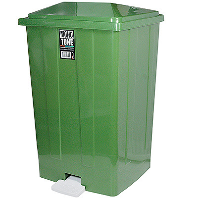 Купить бак мусорный прямоугольный 85л дхшхв 440х410х705 мм с педалью пластик зеленый bora 1/3 (арт. 643) в Казани