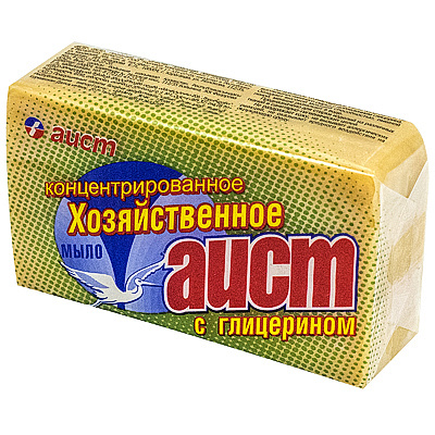 Купить мыло хозяйственное 150г 1 шт/уп с глицерином аист аист 1/60, 1 шт. в Казани