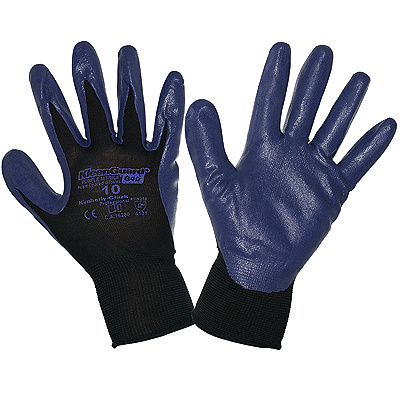 Купить перчатки рабочие с нитриловым покрытием размерр 9 g40 синие kimberly-clark 1/12/60 (артикул производителя 40227) в Казани