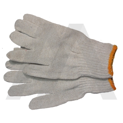 Купить перчатки рабочие 5 нитей без пвх 7 класс хб белые 1/10, 1 шт. в Казани
