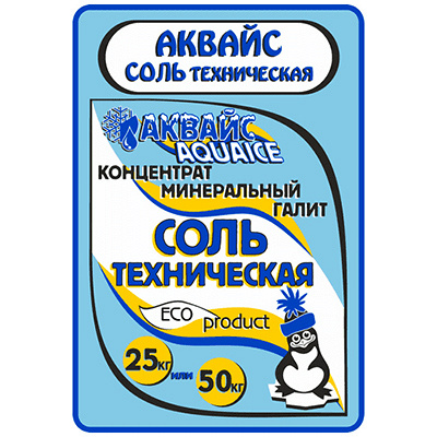 Купить реагент антигололедный до -15 с° 25кг аквайс соль техническая 1/1, 1 шт. в Казани