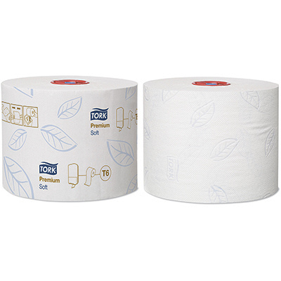 Купить бумага туалетная 2-сл 90 м в рулоне н99хd132 мм tork t6 premium белая sca 1/27, 1 шт. (артикул производителя 127520) в Казани