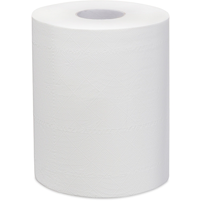 Купить полотенце бумажное 2-сл 150 м в рулоне с центр вытяжением н195хd180 мм белое 1/6, 1 шт. в Казани