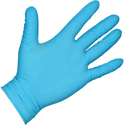Купить перчатки одноразовые нитриловые m 100 шт/уп голубые "benovy" в Казани
