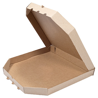 Коробка для пиццы ДхШхВ 255х255х30 мм квадратная КАРТОН КРАФТ 1/100, 100 шт./упак