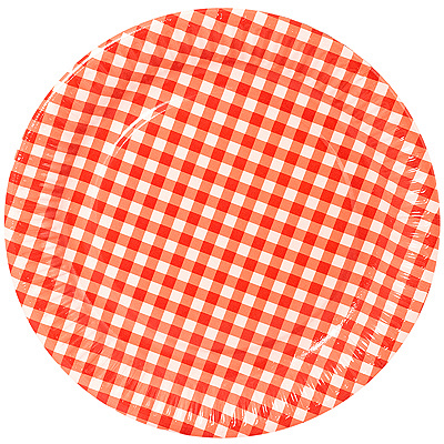 Купить тарелка бумажная d260 мм с дизайном клетка красная картон papstar 1/20/360 (артикул производителя 19669), 20 шт./упак в Казани