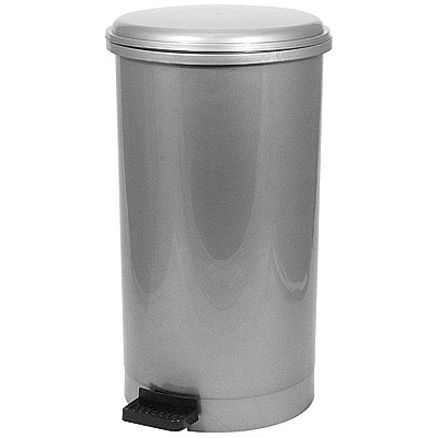 Купить контейнер мусорный круглый 11л н415хd230 мм с педалью пластик цвет в ассортименте bora 1/1 (арт. 1186) в Казани