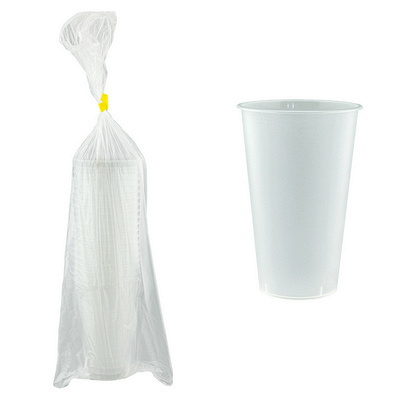 Купить стакан пластиковый 500 мл d90 мм 20 шт bubble cup (шейкер) матовый pp "pokrov plast", 20 шт./упак в Казани