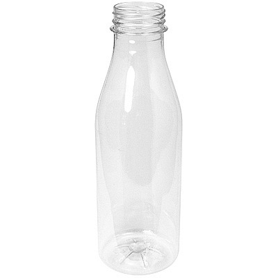 Купить бутылка 500мл с широким горлом без пробки с плоским дном pet прозрачный 1/100, 100 шт./упак в Казани