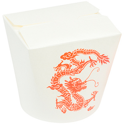 Купить контейнер бумажный china pack 700мл н98хd138 мм с декором дракон pps 1/50/450, 50 шт./упак в Казани