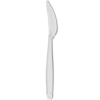 Купить нож столовый н180 мм ps прозрачный papstar 1/20/600, 20 шт./упак (артикул производителя 16458) в Казани