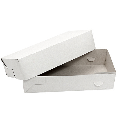 Купить коробка для пирожных дхшхв 275х130х60 мм картон белая 1/100, 100 шт./упак в Казани