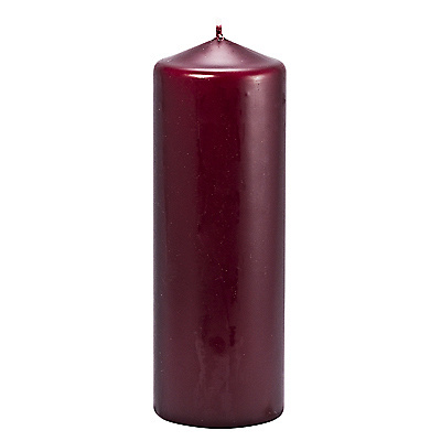 Купить свеча столбик н200хd70 мм бордовая papstar 1/6, 1 шт. (артикул производителя 13081) в Казани