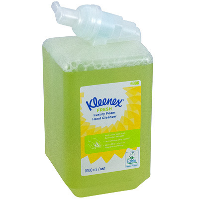 Купить мыло пенное 1л зеленое картридж для диспенсера fresh kimberly-clark 1/6, 1 шт. (артикул производителя 6386) в Казани