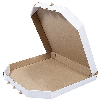 Купить коробка для пиццы дхшхв 255х255х30 мм квадратная картон белая 1/100, 100 шт./упак в Казани