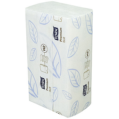 Купить полотенце бумажное листовое 2-сл 110 лист/уп 212х340 мм multifold-сложения tork h2 premium белое sca 1/21 (артикул производителя 100288) в Казани
