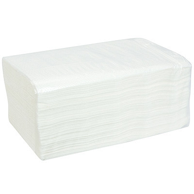Купить полотенце бумажное листовое 2-сл 150 лист/уп 210х220 мм z-сложения белое 1/15 в Казани