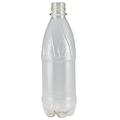 Купить бутылка 500мл с узким горлом без пробки с фигурным дном pet прозрачный 1/100 в Казани