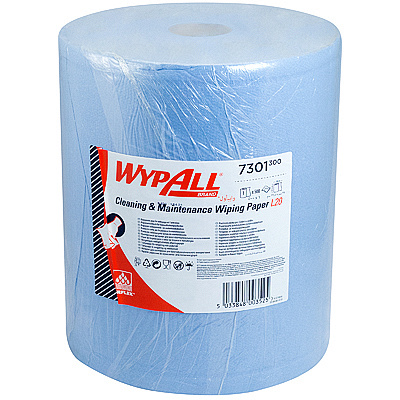Купить материал протирочный бумажный 2-сл 190 м в рулоне н380хd255 мм wypall l20 синий kimberly-clark 1/1, 1 шт. (артикул производителя 7301) в Казани