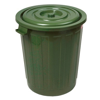 Купить бак мусорный круглый 73л н565хd500 мм пластик bora 1/1 (арт. 256) в Казани
