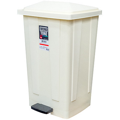 Купить контейнер мусорный прямоугольный 48л дхшхв 420х375х630 мм с педалью пластик кремовый bora 1/1 (арт. 642) в Казани