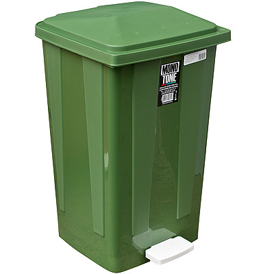 Купить контейнер мусорный прямоугольный 48л дхшхв 420х375х630 мм с педалью пластик зеленый bora 1/1 (арт. 642) в Казани