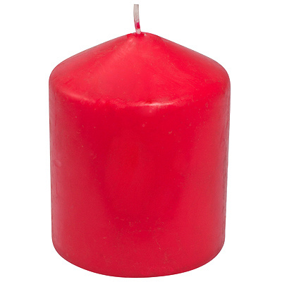 Купить свеча столбик н100хd80 мм красная papstar 1/6 (артикул производителя 13890) в Казани