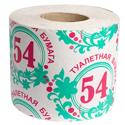 Купить бумага туалетная 1-сл 1 рул/уп 54 м стандарт серая 1/40 в Казани