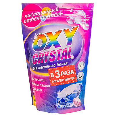 Купить отбеливатель порошковый 600г для цветного белья oxy cristal gf 1/16, 1 шт. в Казани