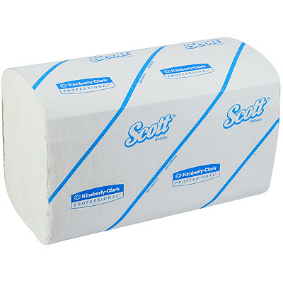 Купить полотенце бумажное листовое 1-сл 212 лист/уп 215х315 мм z-сложения scott белое kimberly-clark 1/15, 1 шт. (артикул производителя 6663) в Казани