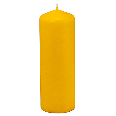Купить свеча столбик н200хd70 мм желтая papstar 1/6 (арт. 13088) в Казани