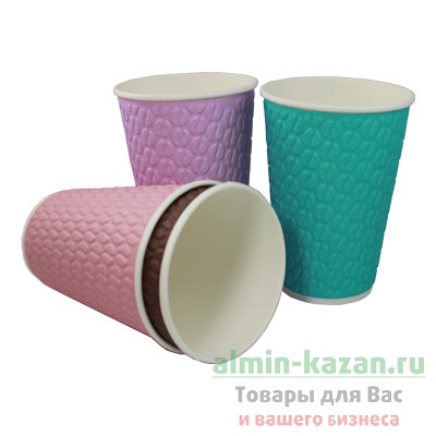 Купить стакан бумажный 300мл d90 мм 2-сл для горячих напитков кофейные зерна scandipakk, 40 шт./упак в Казани