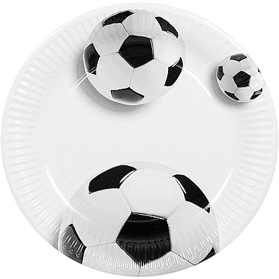 Купить тарелка бумажная d230 мм с дизайном футбольный мяч картон papstar 1/10/200 (артикул производителя 82829), 10 шт./упак в Казани