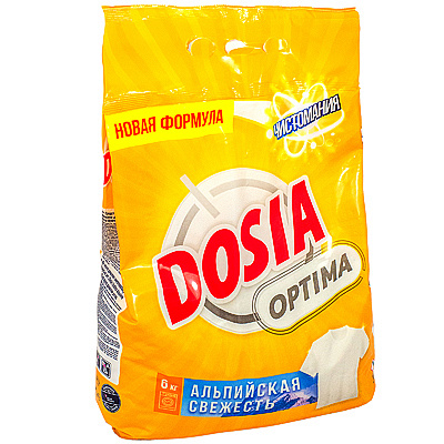 Порошок стиральный 6кг DOSIA OPTIMA АЛЬПИЙСКАЯ СВЕЖЕСТЬ в п/п BENCKISER 1/3, 1 шт. Купить порошок стиральный 6кг dosia optima альпийская свежесть в п/п benckiser 1/3, 1 шт. в Казани