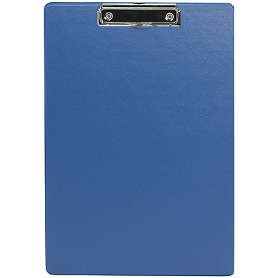 Купить планшет формат а4 с верхним зажимом пластиковый синий/черный 1/1, 1 шт. в Казани