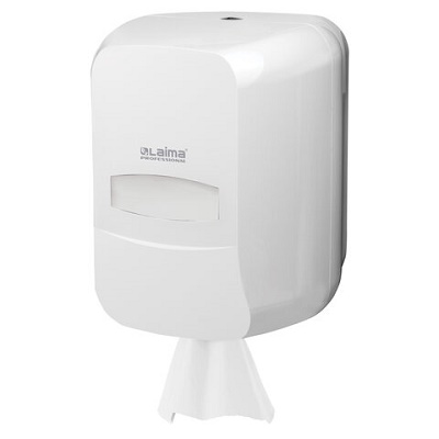 Купить диспенсер для полотенец с центр вытяжением дхшхв 230х235х310 мм пластик белый laima в Казани