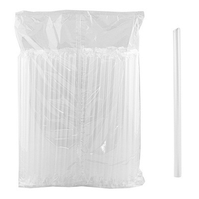 Купить соломка (трубочка) для коктейля h240d12 мм 100 шт bubble tea без изгиба прозрачная pp в индивидуальной упак "nn", 30 шт./упак в Казани