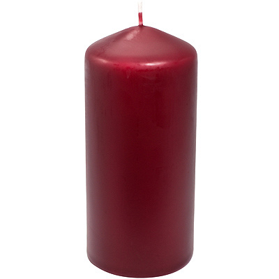 Купить свеча столбик н130хd60 мм бордовая papstar 1/10 (арт. 13582) в Казани