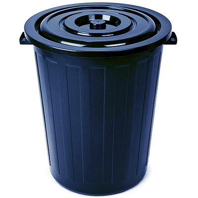Купить бак мусорный круглый 105л н660хd550 мм пластик синий bora 1/1 (арт. 251) в Казани